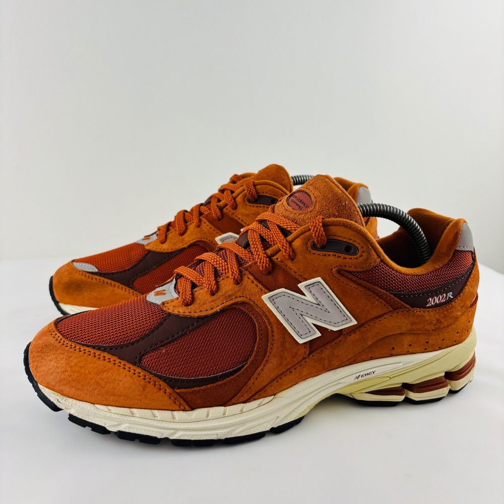 New Balance 2002R Men's Sz 9 Sneakers Rust Orange Suede Athletic Running Shoes - Picture 12 of 12